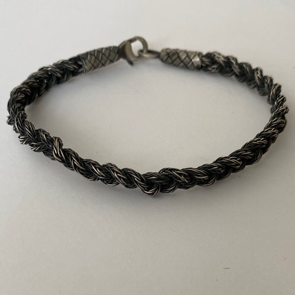 Unisex 925 silver 7.75” 6mm wire handmade bracelet - Picture 2 of 2
